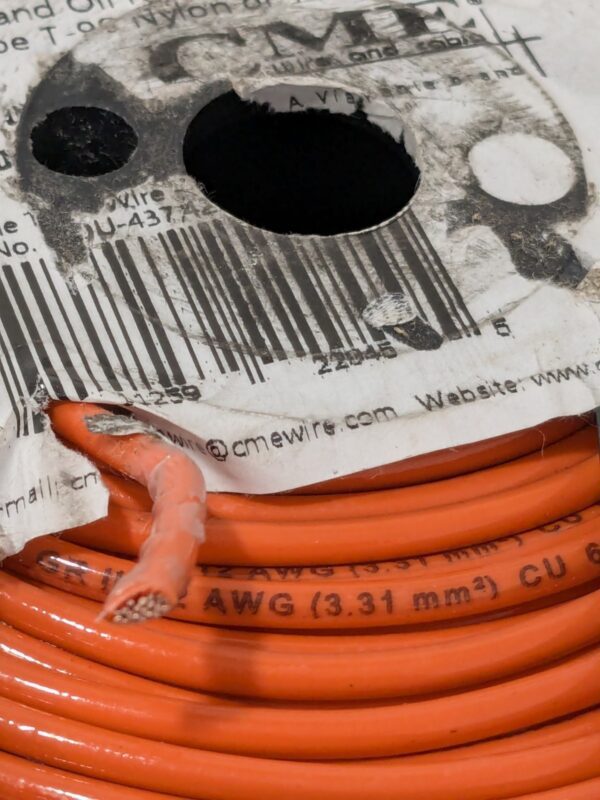 CME Building Wire: THHN, 12 AWG, Nylon, Stranded Core, 500' Long 22970801