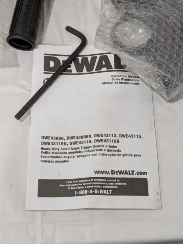DEWALT 6" Wheel Diam, 11000 RPM, Corded Angle Grinder DWE43066N