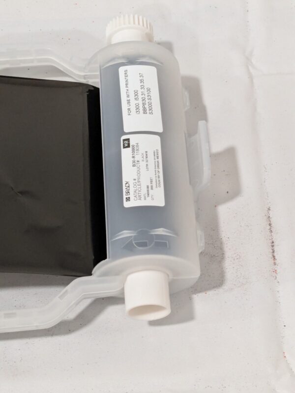BRADY Printer Ribbon: 4.33" Wide, 200' Long, Black, Resin B30-R10000
