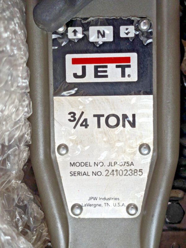 Jet 3/4 Ton Lever Chain Hoist 10 Ft Lift JLP-075A-10 287301