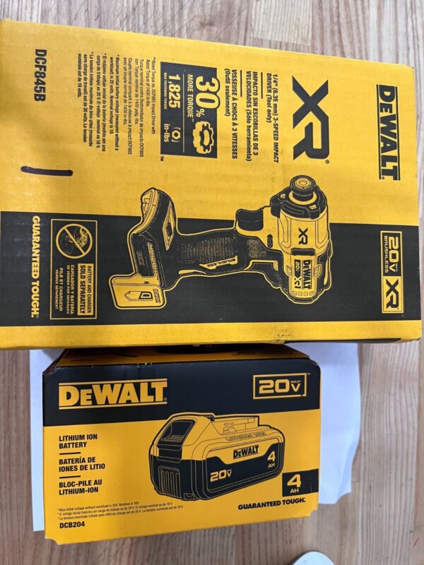 DeWalt DCF845B 20V MAX XR 3-Speed Impact Driver W/Battery