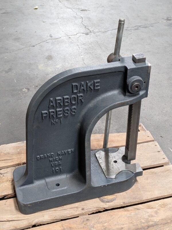 Dake Single Leverage Manual Arbor Press 3 Ton Max. Pressure 901006 Missing Parts