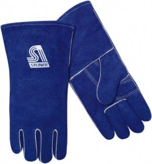 STEINER Welding Gloves: Steiner Sz L, Cowhide Leather Qty 6 02509F-L