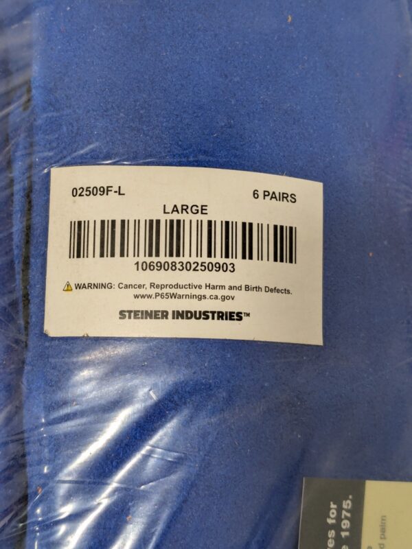 STEINER Welding Gloves: Steiner Sz L, Cowhide Leather Qty 6 02509F-L
