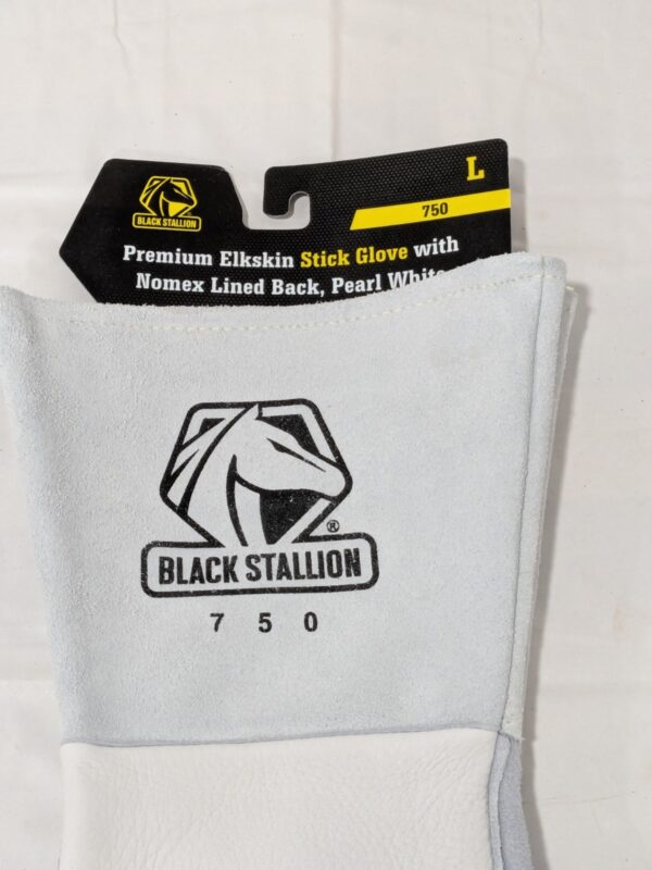 Black Stallion 750 Premium Grain Elkskin Stick Welding Gloves Sz Large