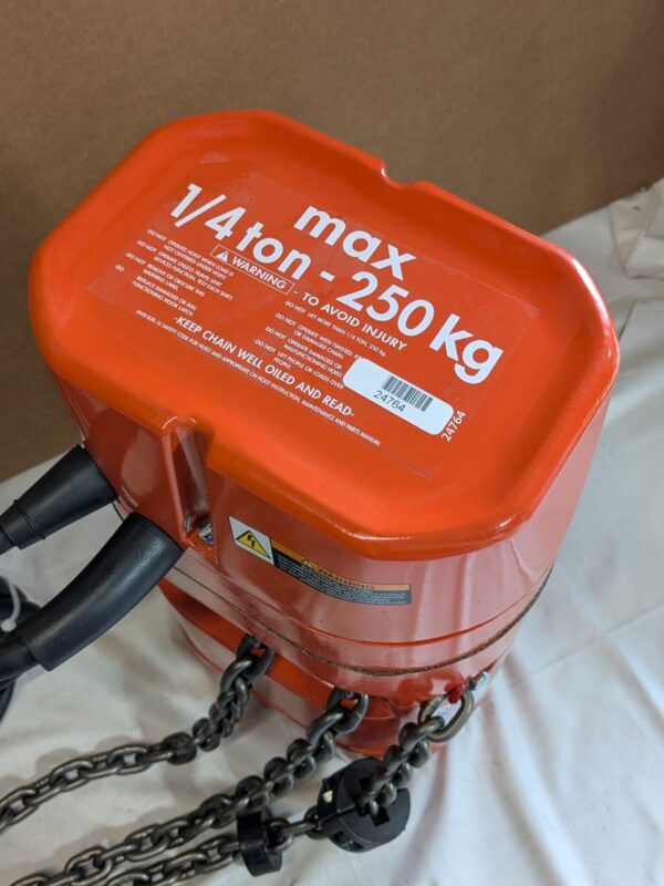 CM Valustar Electric Chain Hoist 1/4 Ton Capacity 10 Ft. Lift 16 FPM 2401-10 FT