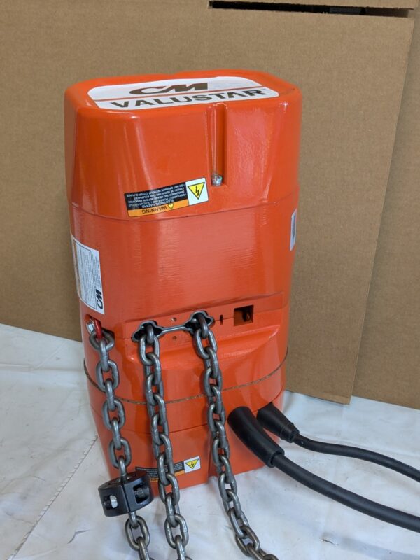 CM Valustar Electric Chain Hoist 1/4 Ton Capacity 10 Ft. Lift 16 FPM 2401-10 FT