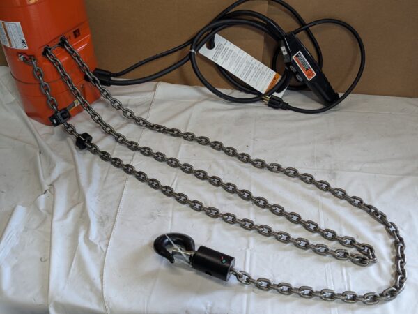 CM Valustar Electric Chain Hoist 1/4 Ton Capacity 10 Ft. Lift 16 FPM 2401-10 FT