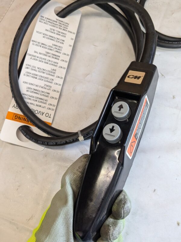 CM Valustar Electric Chain Hoist 1/4 Ton Capacity 10 Ft. Lift 16 FPM 2401-10 FT