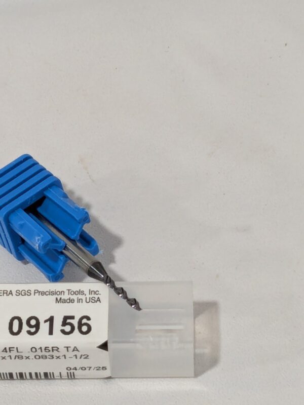 SGS Corner Radius End Mill: 0.0550" Dia, 0.0830" LOC 09156
