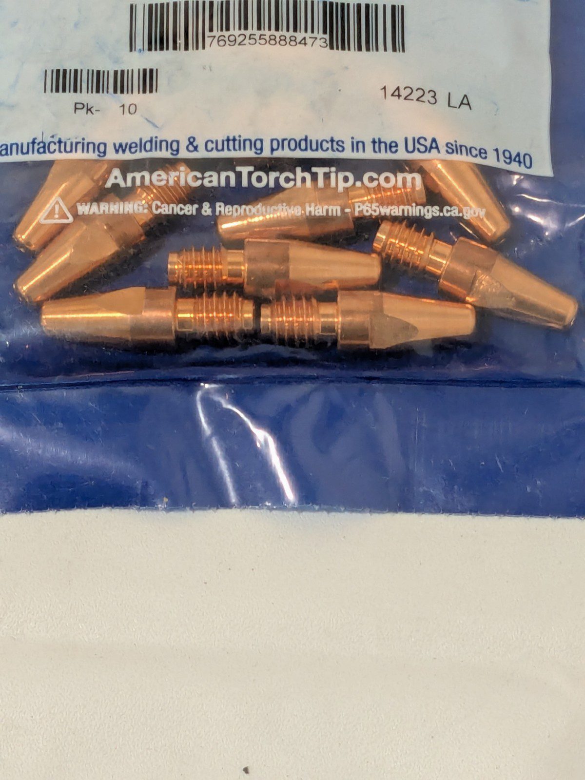 American Torch Tip 1.2 mm Fronius Steel M8 Contact Tip Qty 10 42.0001.6467