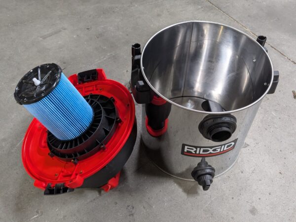 Ridgid Portable Electric Wet / Dry Vacuum 16 Gal Stainless Steel Tank 120v 50353