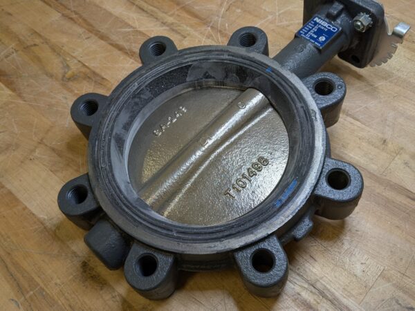 Nibco Ductile Iron Lug Type Butterfly Valve w/ Lever Lock Handle 6" Pipe NLG200K