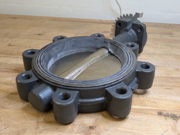 Nibco Ductile Iron Lug Type Butterfly Valve w/ Lever Lock Handle 6" Pipe NLG200K