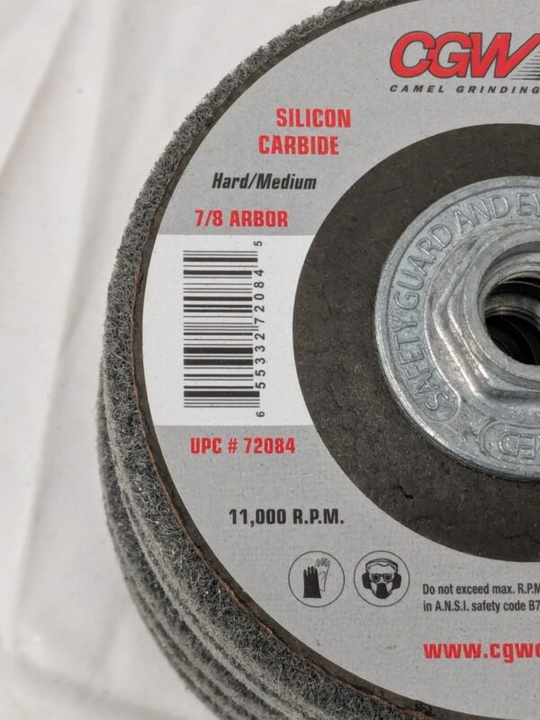 CGW Grinder Wheel 4-1/2 x 5/8-11 Silicon Carbide Hard-Medium Qty 6 72085
