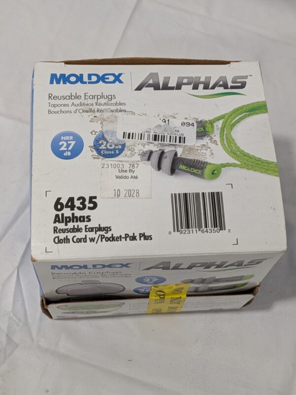 Moldex Alphas Earplug, One Size, Reusable corded Qty 35 6435