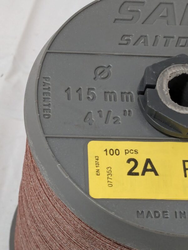 Sait Fiber Disc 4-1/2" Diam, 13,300 RPM, Class 2A Qty 100 50031
