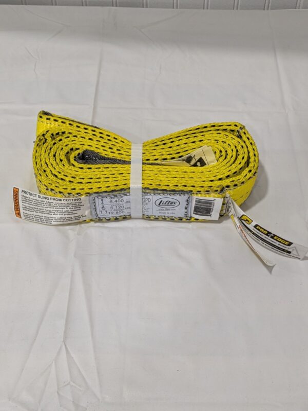 LIFTEX Flat Eye & Eye, Type 3 Web Sling: 6' Long, 2" Wide FBE292X6PD