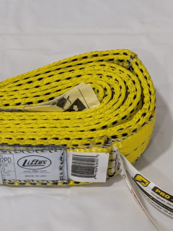 LIFTEX Flat Eye & Eye, Type 3 Web Sling: 6' Long, 2" Wide FBE292X6PD