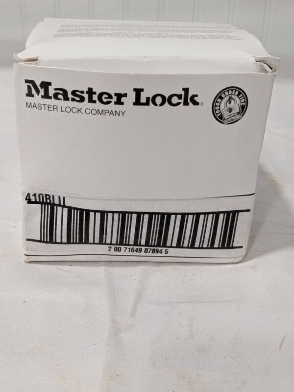 MASTERLOCK Lockout Padlock Keyed Different Thermoplastic, Blue Qty 6 410BLU