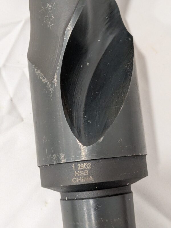Taper Shank Drill Bit: 1-29/32" Dia, 4MT, 118 ° Point, High Speed Steel 01541580