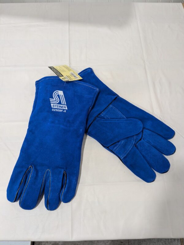 STEINER Welding Gloves: Steiner Size X-Large, Cowhide Leather 02509F-X