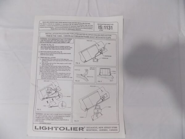 Lytecaster SHALLOW Slope Reflector Trim 30-45 Degrees Finish: Specular Gold