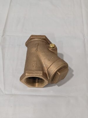 NIBCO Check Valve: 1-1/2" Pipe Y-Pattern, FNPT x FNPT, 200 WOG NL7300C