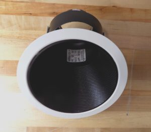 Lytecaster 6-3/4" Reflector Trim 30-45 Degree Sloped Ceiling Matte Black /White