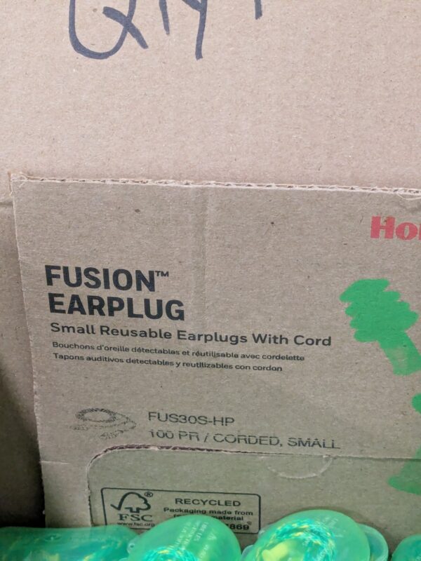 HOWARD LEIGHT Earplug: Rubber, Flanged, No Roll, Corded Qty 183 FUS30S-HP