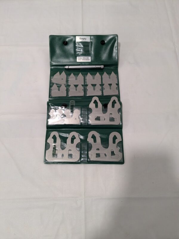 Insize 27 pc Radius Gage Set Medium Carbon Steel 0.01-0.5" 4804-26E