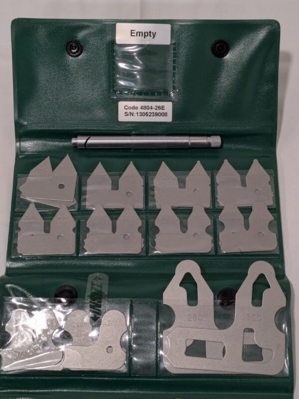 Insize 27 pc Radius Gage Set Medium Carbon Steel 0.01-0.5" 4804-26E