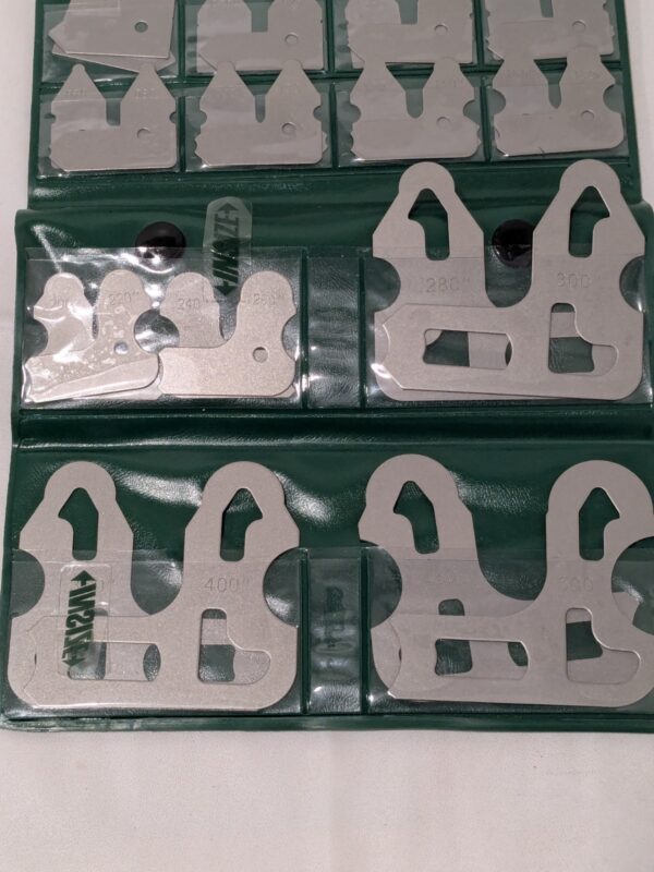 Insize 27 pc Radius Gage Set Medium Carbon Steel 0.01-0.5" 4804-26E