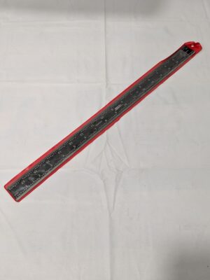 SPI Steel Rule: 18" OAL, 16R Graduation, Rigid, 1-1/8" OAW 13-903-0