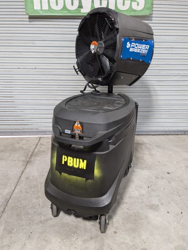 Power Breezer Mach 4+ Portable Evaporative Cooler Misting Fan PB-M4 Used