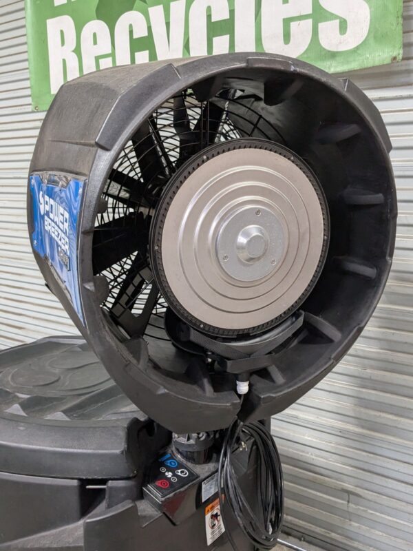 Power Breezer Mach 4+ Portable Evaporative Cooler Misting Fan PB-M4 Used