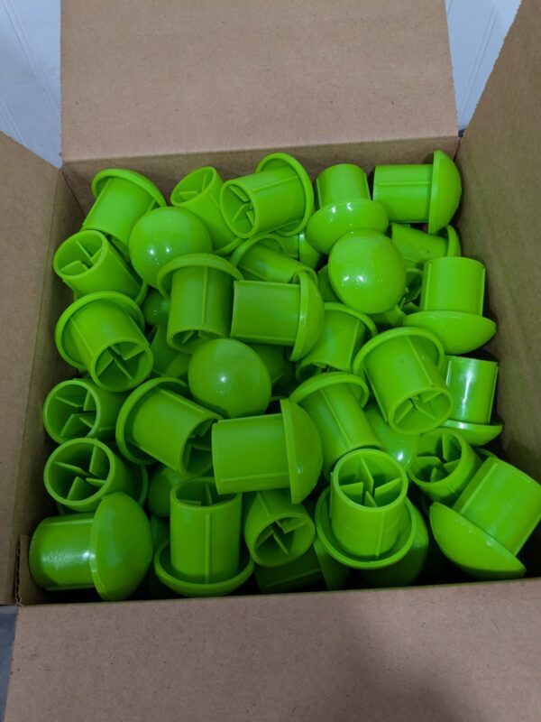 Cortina 3-1/2" Wide x 3" High Rebar Caps, Lime Qty 100 97-1812-1