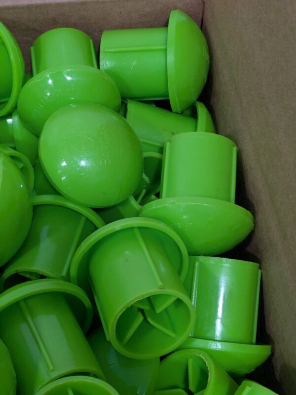 Cortina 3-1/2" Wide x 3" High Rebar Caps, Lime Qty 100 97-1812-1