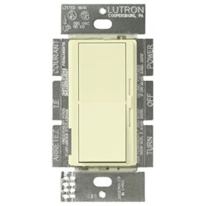 Lutron Diva 600W Magnetic Low Voltage 3-Way Dimmer Almond