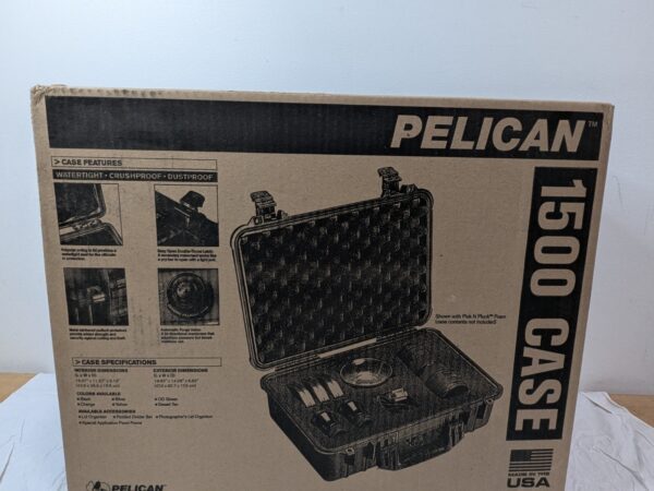 Pelican 1500 Hard Case Black w/Foam 1500-000-110