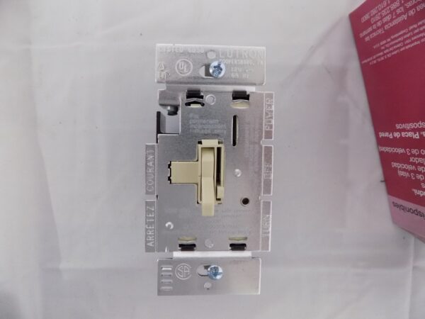 Lutron AY-603P-IV Ariadni 600W Incandescent / Halogen 3-Way Preset Dimmer Ivory