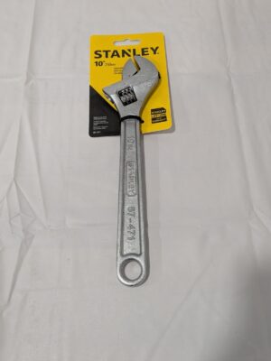 STANLEY Adjustable Wrench: 10" OAL, 1-1/4" Jaw Capacity 87-471