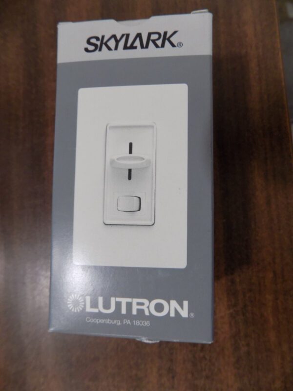 Lutron Skylark Slide Dimmer with Rocker Switch SF-10P-AL Almond