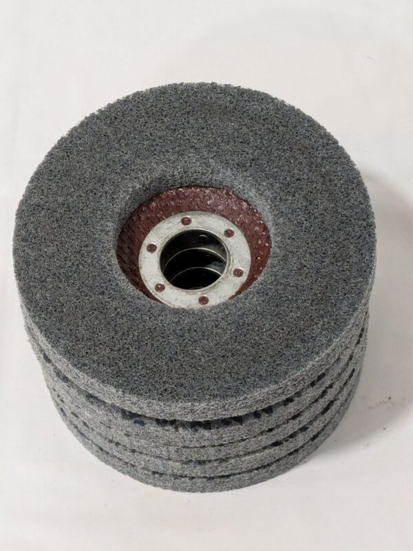 Brite Star Deburring Disc: 4-1/2" Dia, 7/8" Hole, Fine Grade Qty 5 66261112570