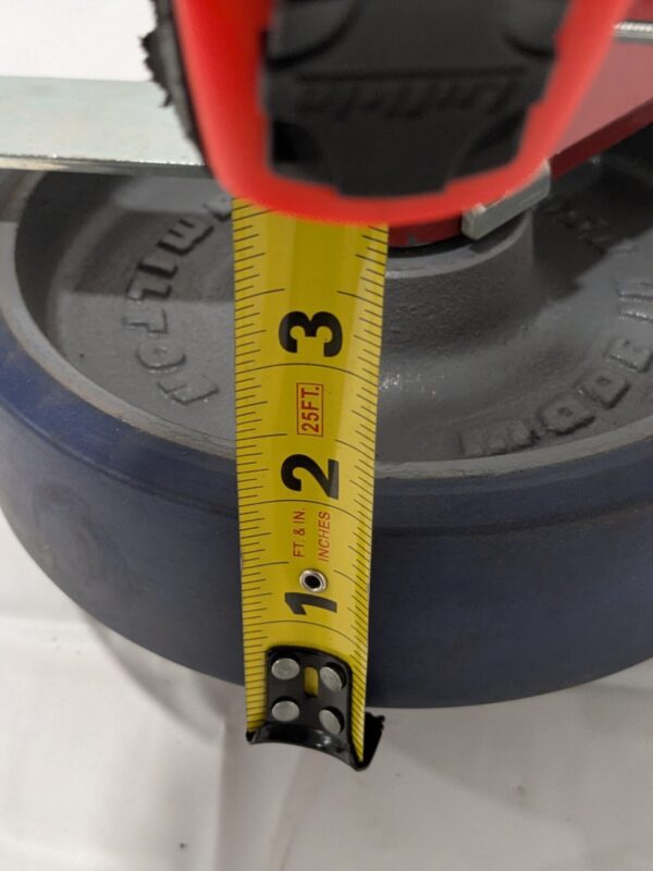 HAMILTON Swivel Top Plate Caster Polyurethane, 8" Dia, 2" Width S-HS-8SPB-4SL-ZB