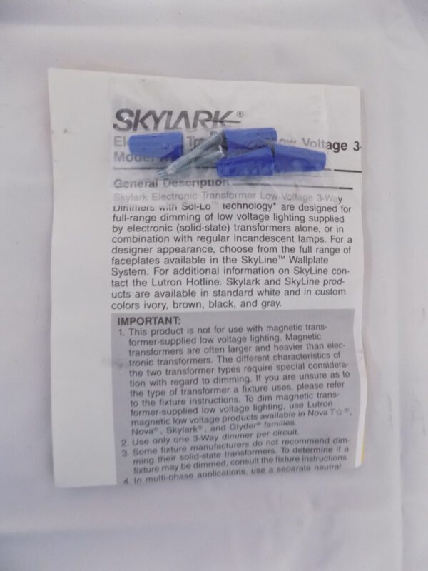 Lutron SELV-303P-IV Skylark Preset 3-way Low-voltage Dimmer 300w Max lvory