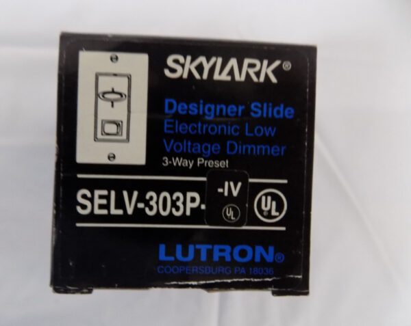 Lutron SELV-303P-IV Skylark Preset 3-way Low-voltage Dimmer 300w Max lvory