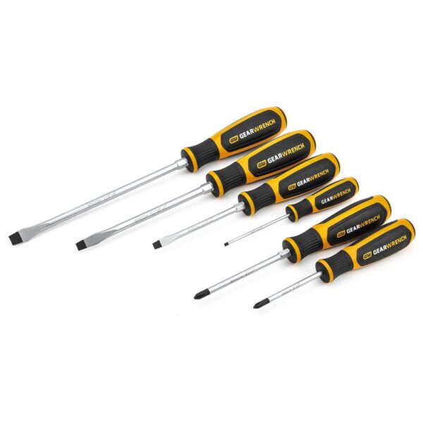 GEARWRENCH Screwdriver Set: 6 Pc, Phillips & Slotted 80050H