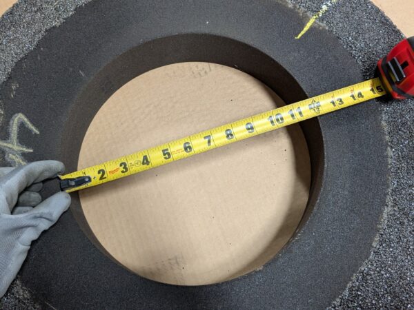 Norton Foundry Grinding Wheel 24" Diameter 3" Thick 12" Center 69083130043