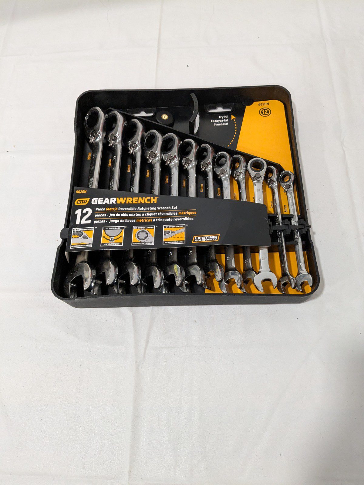 GEARWRENCH Combination Wrench Set: 12 Pc, 8 mm - 19 mm Wrench 9620N
